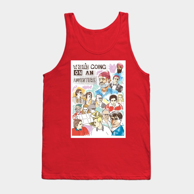 Wes Anderson Gang Tank Top by geolaw